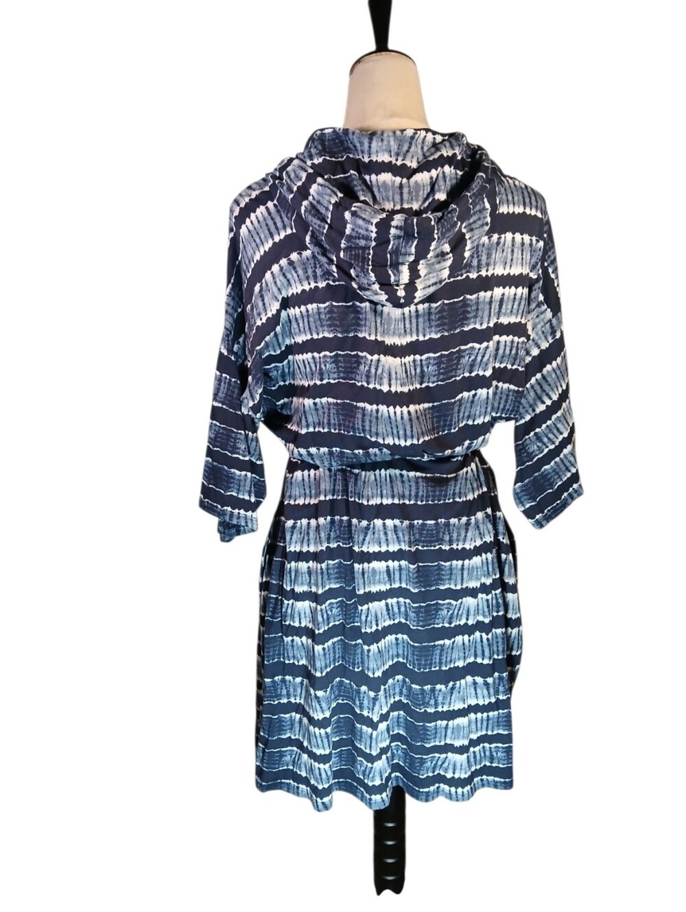Michael Kors Tye Dye Hoodie Dress Short Sleeve Sz 2X - Picture 4 of 8